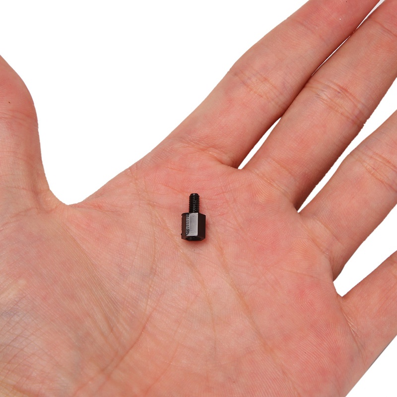 Set 100 Vòng Đệm M3 Ren Lục Giác 6 + 6mm Màu Đen Chuyên Dụng Cho Bo Mạch Chủ