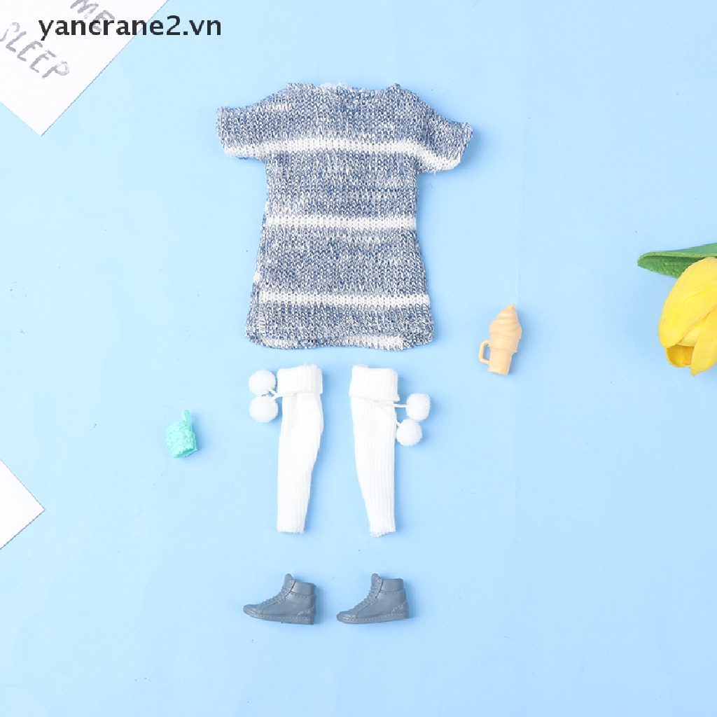 Set Đồ 5 Món Thời Trang Cho Búp Bê 1 / 6 30cm yancrane2.vn