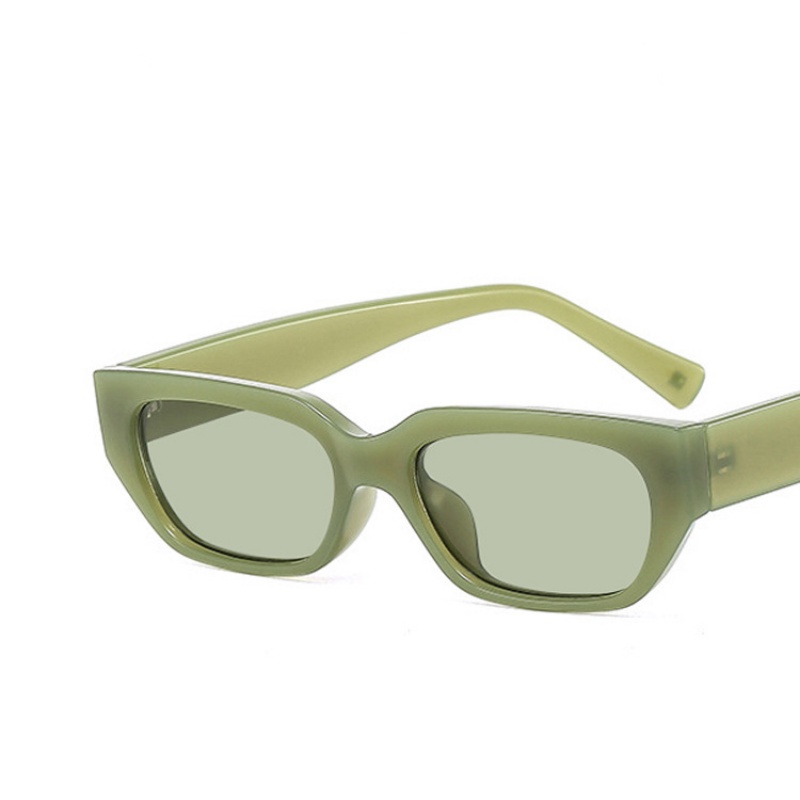 (AIMURUSI) COD Kính Râm Gọng Vuông Nhỏ Phong Cách Âu Mỹ Vintage Thời Trang Cho Nữ