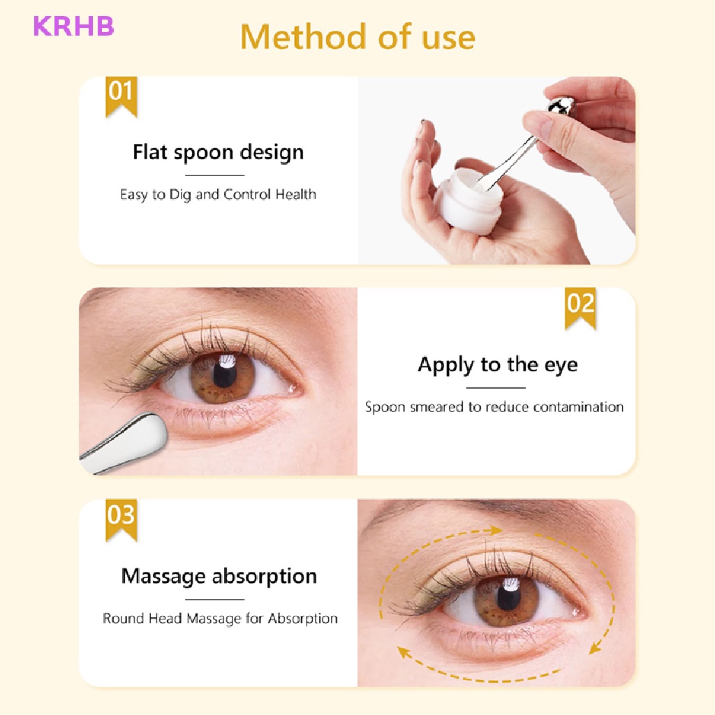 Muỗng Lăn Mát Xa Mắt Bằng Hợp Kim Nhôm KRHB Mới