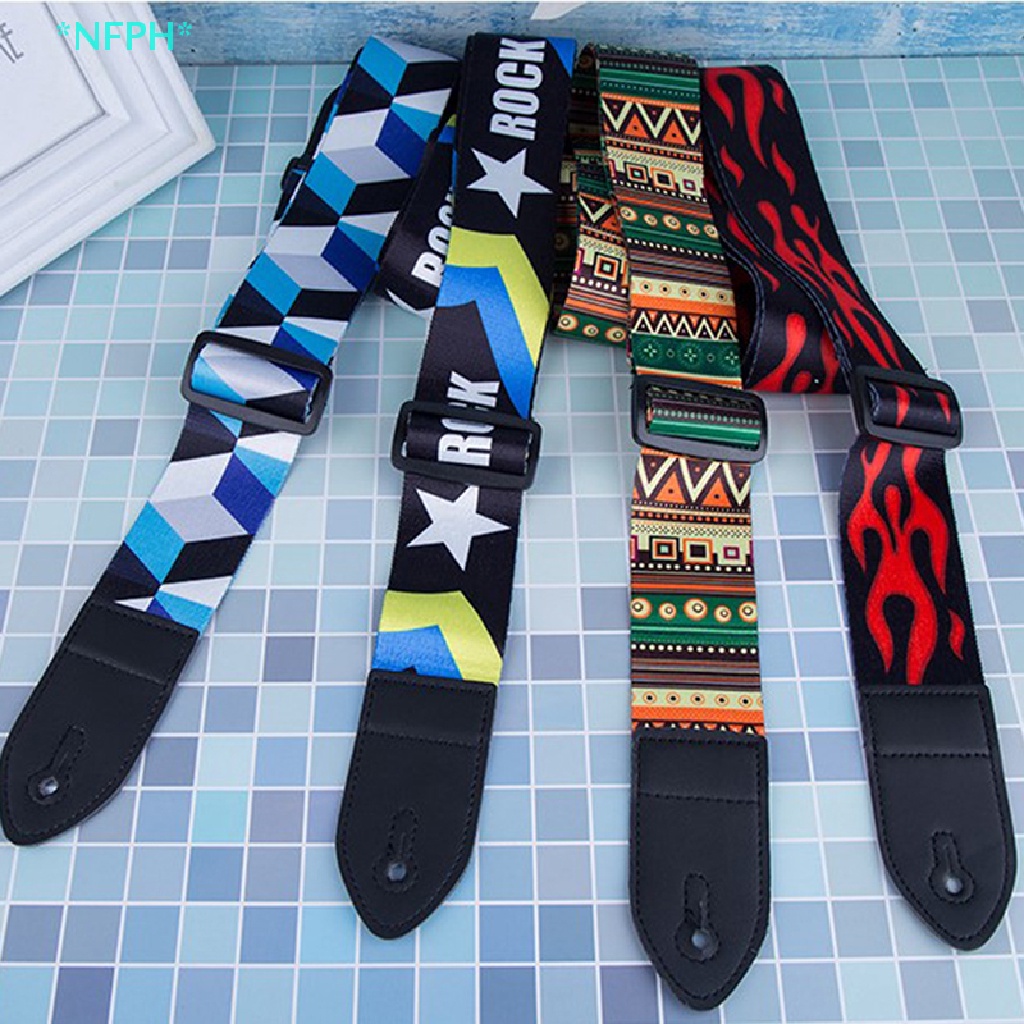 Dây Đeo Nylon Nhiều Màu Sắc Chuyên Dụng Cho Đàn Guitar Điện / Guitar Bass Mới