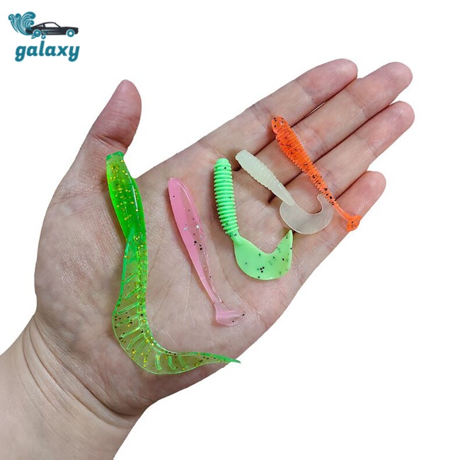 Galaxy Bộ Mồi Giả Câu Cá Hình Chữ T Bằng Nhựa