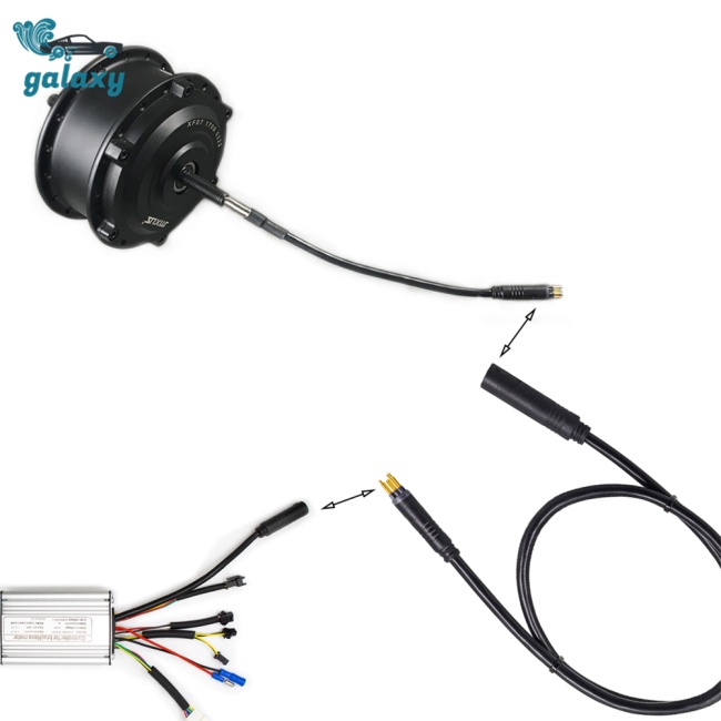 Galaxy Dây Cáp Chuyển Đổi Đầu Ra Phía Trước Và Sau 9pin Chống Thấm Nước Cho Xe Đạp Điện