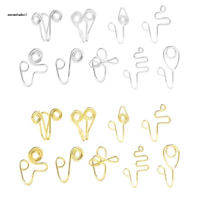 ✿ Set 9 Khuyên Mũi Không Xỏ Thời Trang Cá Tính Cho Nam