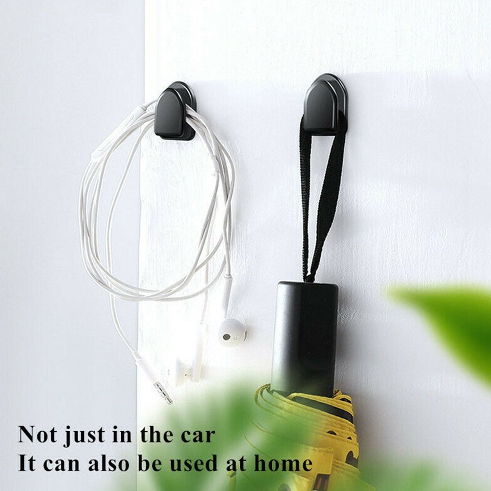 Bộ 4 Móc Treo Túi Rác mini Tự Dính Gắn Lưng Ghế Xe Hơi Ghế xe tựa lưng tựa đầu Hanger Quần áo vô hình Hanger Mini Hook Không có dấu vết Keo Nail miễn phí có thể tháo rời