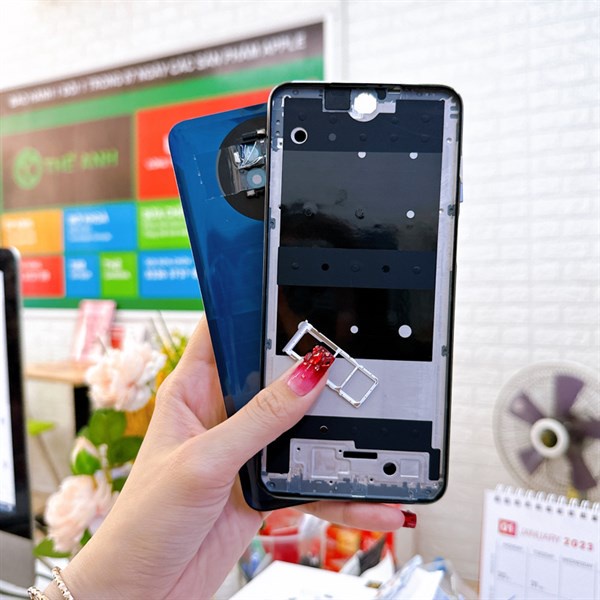 Bộ vỏ Xiaomi Redmi Note 9 Pro 4G zin mấu máy chuẩn. hàng như hình.