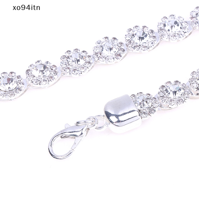 Thắt Lưng Dây Xích Trong Suốt Đính Đá Trang Trí Cho Nữ