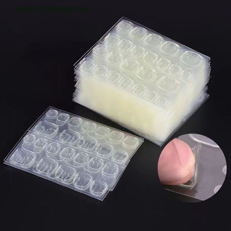 Bộ 240 Miếng Dán Hai Mặt Màu Trong Suốt Dùng Trang Trí Móng Tay