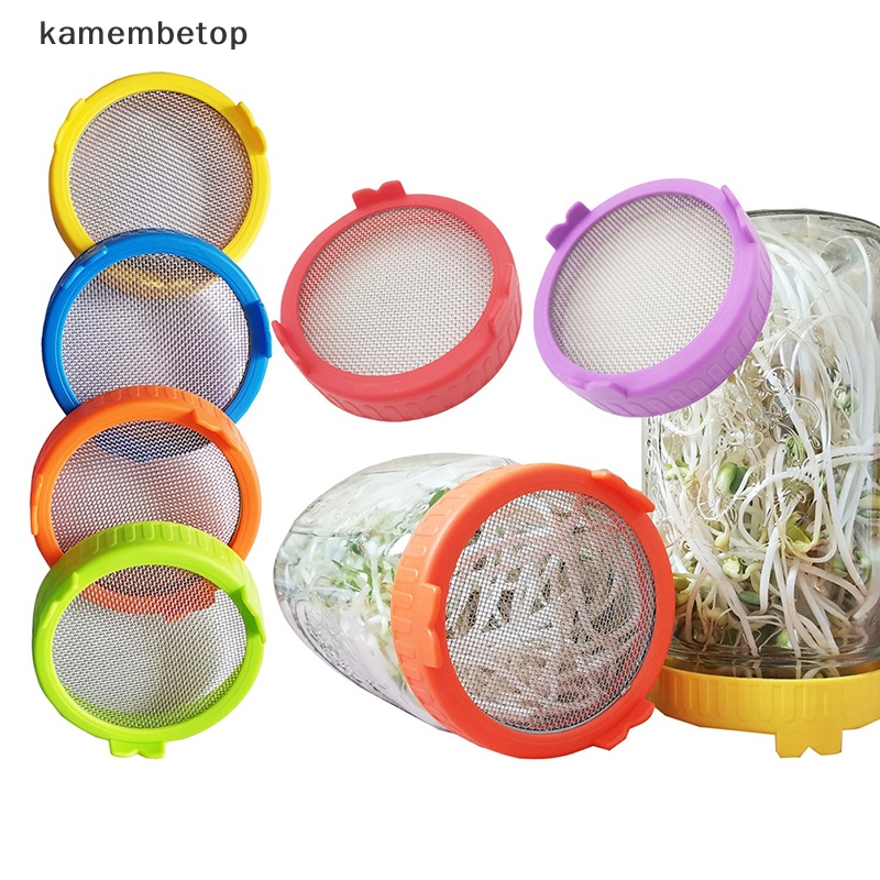 Nắp Lưới Đậy Hũ Mason Miệng Rộng Bằng Nhựa Cấp Thực Phẩm Bảo Quản Mầm