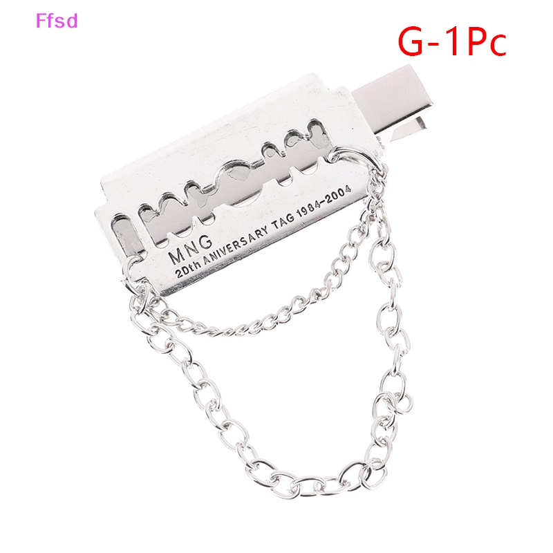 {Ffsd} Kẹp Tóc Chuỗi Xích Kim Loại Hình Bướm Phong Cách Punk Thời Trang Dự Tiệc Halloween * Bán Chạy