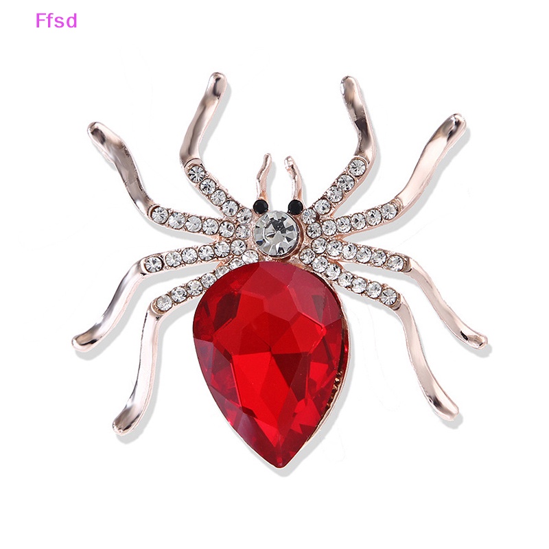 Ghim Cài Áo Hình Nhện Đính Pha Lê Sáng Tạo Thời Trang Cho Nữ