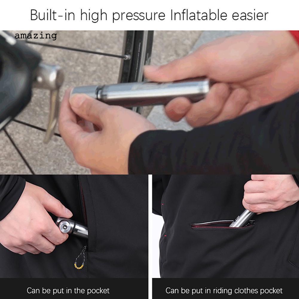 Ống Bơm Xe Đạp / Bóng Đá Mini Bằng Hợp Kim Nhôm 160PSI