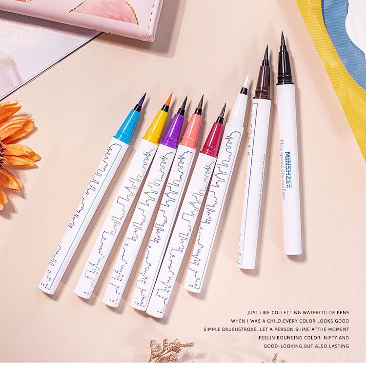 Kẻ Mắt MINSZEE Không Nở Rất ổn Không Thấm Nước Bền Vững Bút kẻ mắt lâu trôi không lem