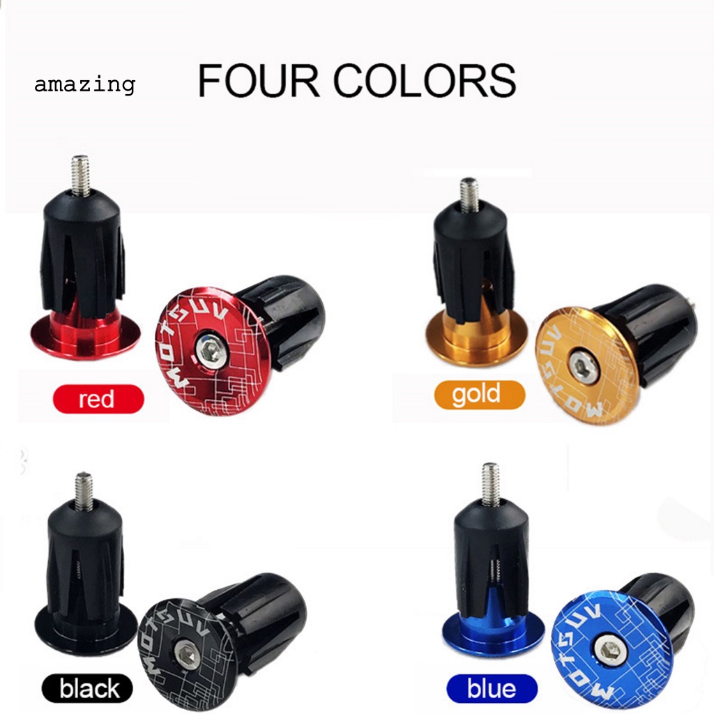 Bộ 2 Nút Gắn Tay Cầm Xe Đạp Leo Núi Bằng Hợp Kim Nhôm