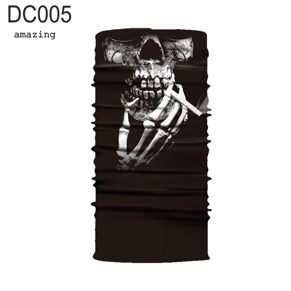 Khẩu Trang Che Phủ Cổ Mặt Và Cổ Họa Tiết Đầu Lâu / Hổ / Rằn Ri Dùng Khi Đi Xe Đạp Ngoài Trời