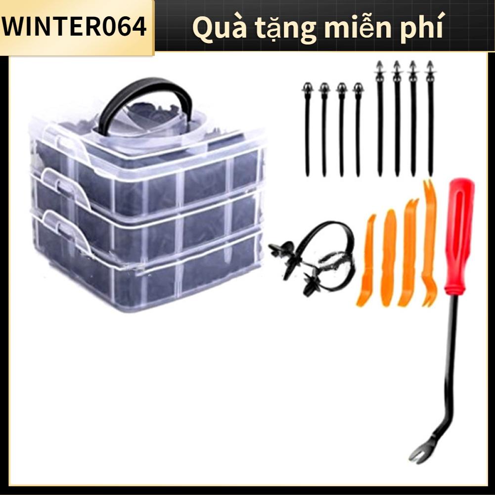 Winter064 Đinh tán ô tô Chốt Hộp đóng gói Kẹp tự động bằng nhựa để sửa chữa bội thu
