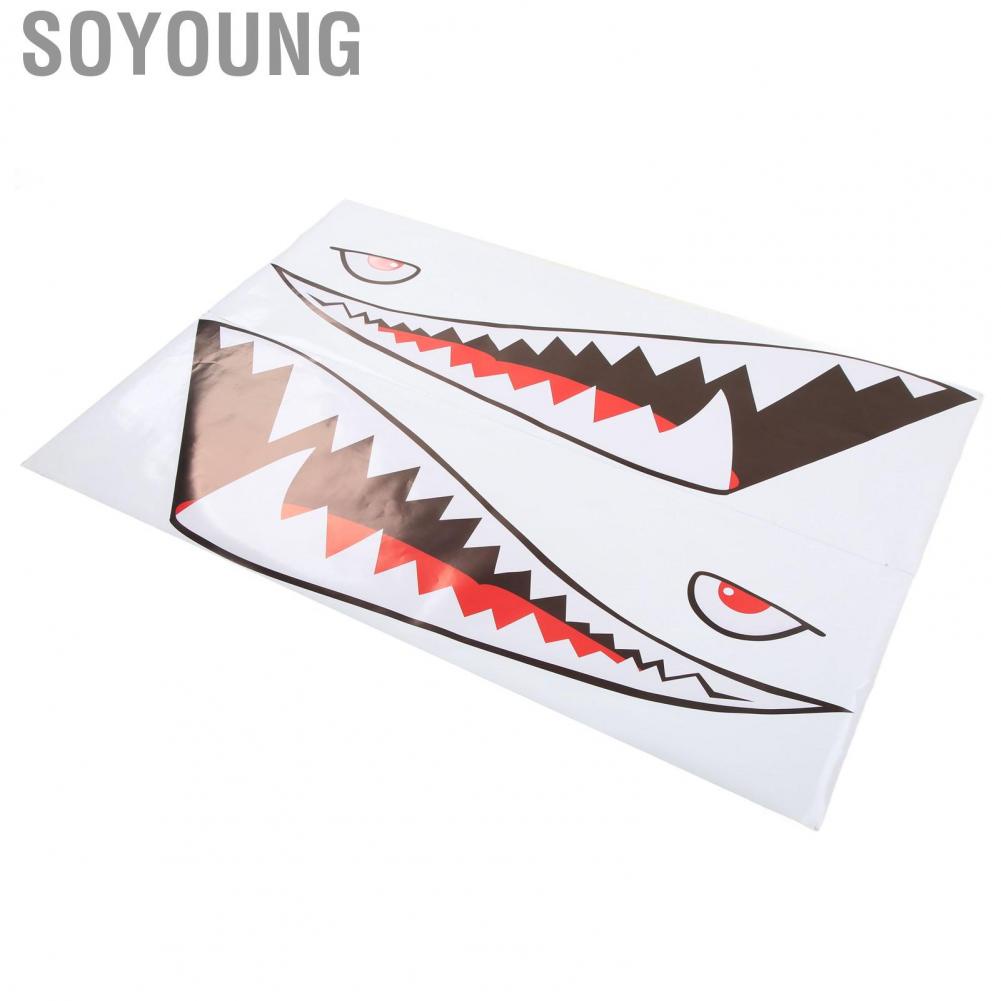 Soyoung Auto Side Door Sticker Mouth  Decal Lightweight Car Exterior