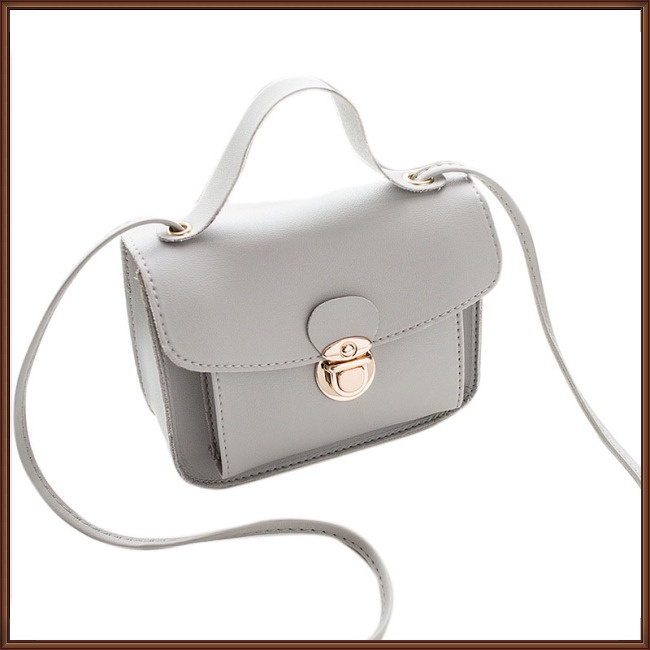 Túi Đeo Vai Hình Vuông Cỡ Nhỏ Màu Trơn Thời Trang Cho Nữ