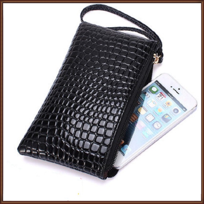 Ví Đựng Điện Thoại Màu Trơn Thời Trang Cho Nữ