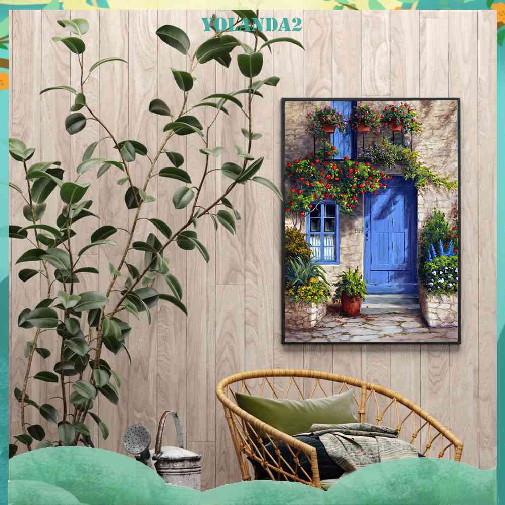 Tranh Đính Đá Kim Cương Toàn Bộ 5D DIY Hình Vẽ Vườn Hoa