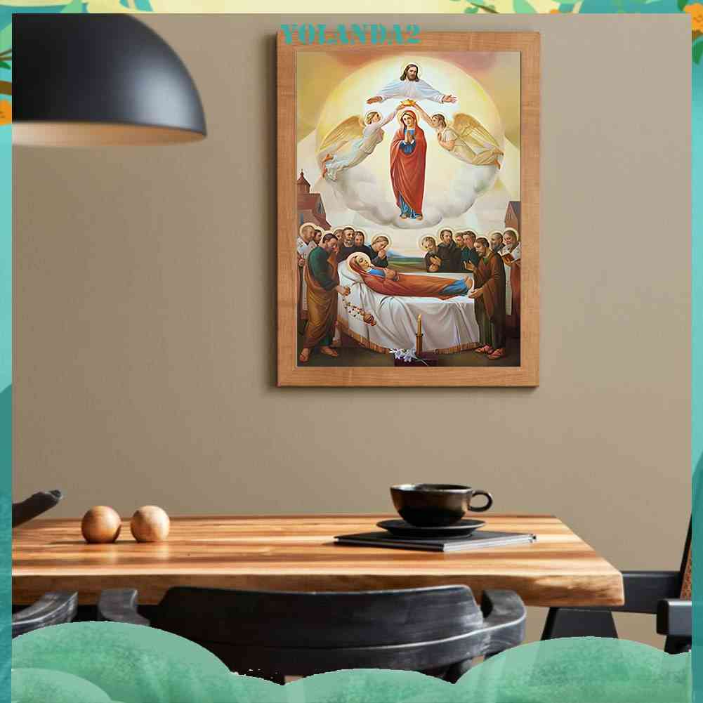 Tranh Đính Đá Kim Cương Toàn Bộ 5D DIY Hình Vẽ Chúa Jesus