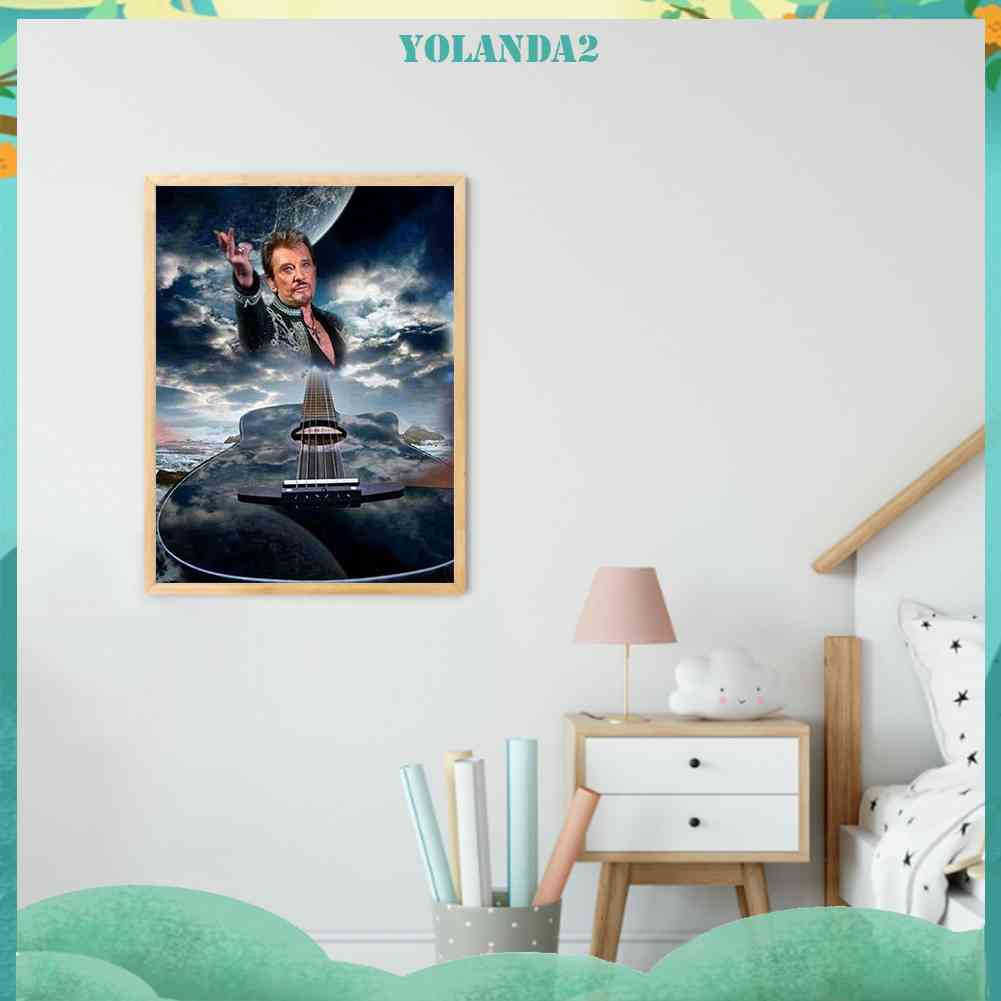 Bộ Tranh Đính Đá 5D Họa Tiết Ca Sĩ Độc Đáo DIY Dùng Trang Trí Nhà Cửa