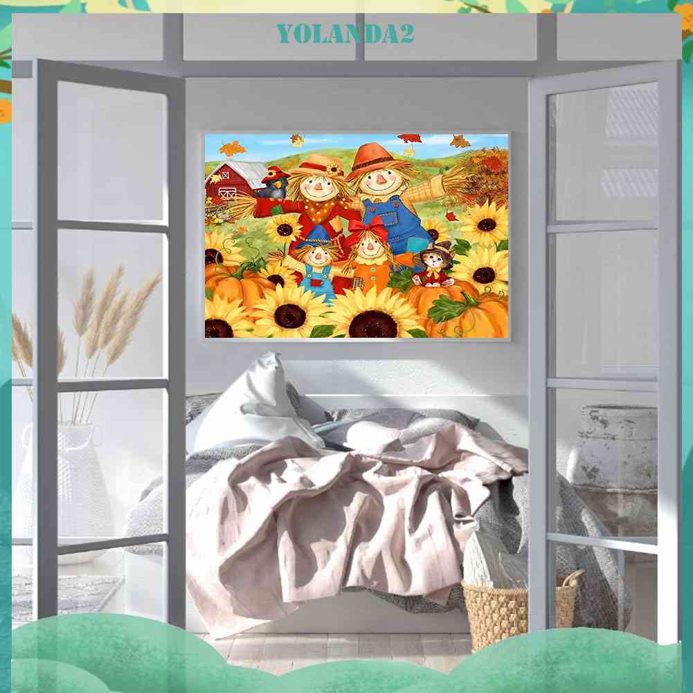 Tranh Đính Đá Kim Cương Toàn Bộ 5D DIY Hình Vẽ Hoa Hướng Dương