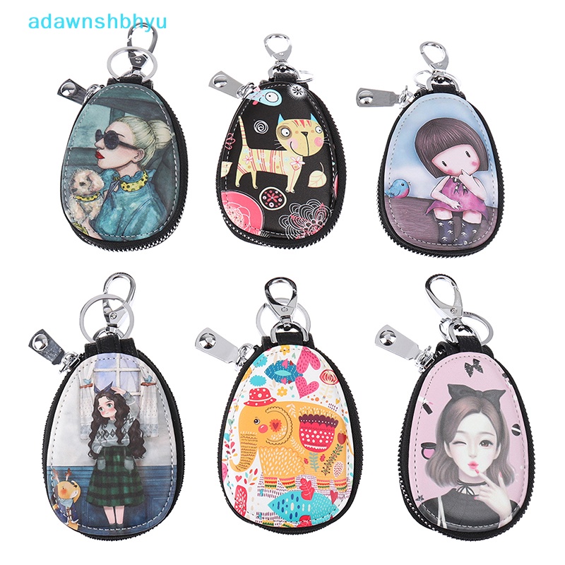 Adwnshbhyu Ví Đựng Tiền Xu Chìa Khóa Họa Tiết Hoạt Hình Thời Trang Cho Nữ
