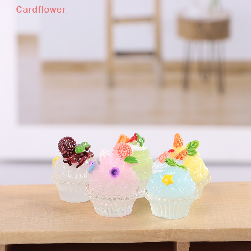 5 Ly Kem Đồ Ăn Tráng Miệng Mini Cho Nhà Búp Bê Mới