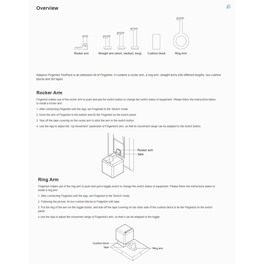 Bộ Dụng Cụ Mở Rộng Ngón Tay Thông Minh Thay Thế (s2mwvn)