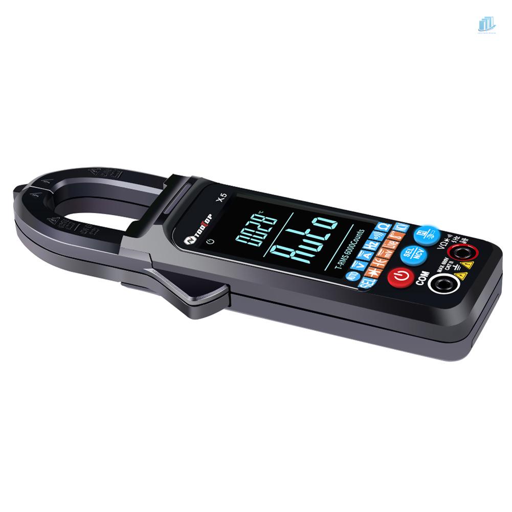 Đồng Hồ Kẹp Đa Năng Cầm Tay X5 Màn Hình LCD s2mwvn (s2mwvn) TOOLTOP X5 °C/°F Dây Công Tắc Đo Nhiệt Độ Trực Tiếp Đa Năng