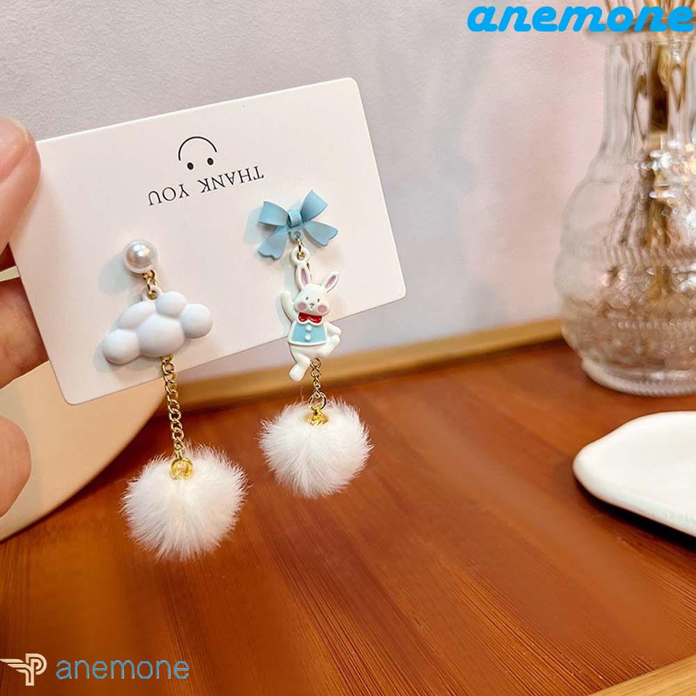 Khuyên Tai Hình Thỏ / Mèo / Cà Rốt / Nơ Năm Mới Dễ Thương Cho Bạn Gái