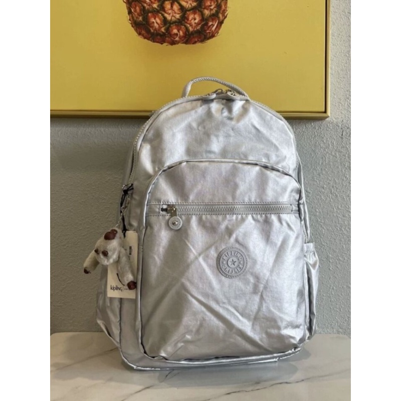 Nấm  Bạc Kim Loại!Ba Lô Siêu Nhẹ Thời Trang Xuân Hè 2023 Cho Nữ