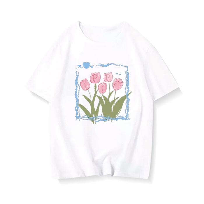 Áo Thun Unisex 100% Cotton Nguyên Chất Ngắn Tay Phong Cách Hàn Quốc Mới NRVP 2023