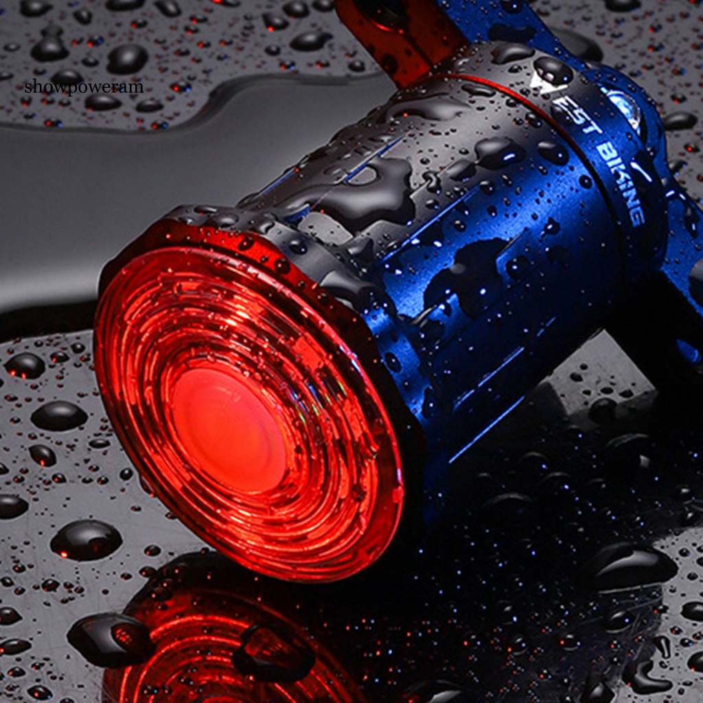 1 Bộ Đèn Pin An Toàn Phía Sau Xe Đạp Chống Nước Dễ Lắp Đặt