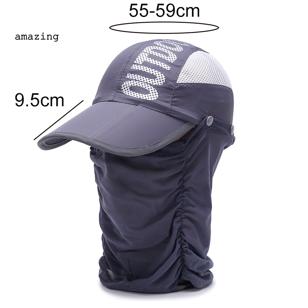 Mũ Lưỡi Trai Chống Nắng Chống Tia UV Có Thể Gấp Gọn Che Phủ Toàn Diện Thời Trang Mùa Hè
