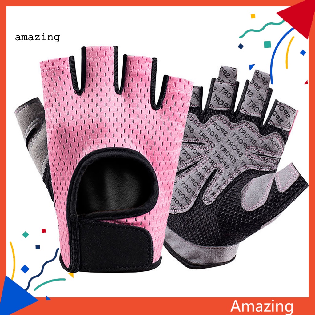 1 Đôi Găng Tay Thể Thao Nửa Ngón Chống Sốc