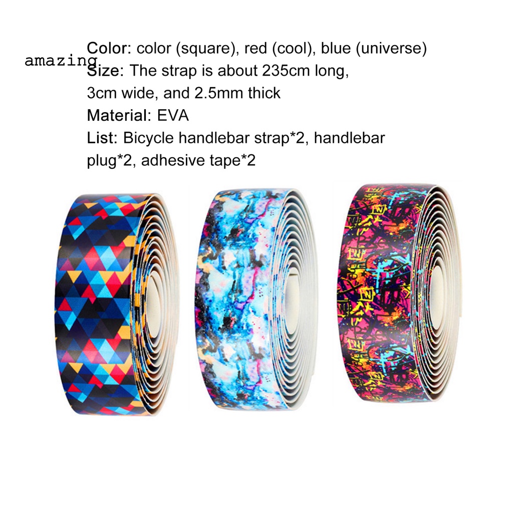 1 Bộ Băng Quấn Tay Lái Xe Đạp Chống Trượt Bằng EVA Co Giãn