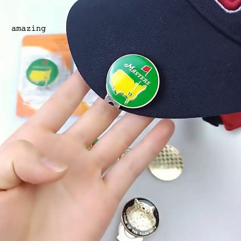 1 Bộ Kẹp Gắn Nón Đánh Golf Mini Bằng Hợp Kim Kẽm Từ Tính Bền Bỉ