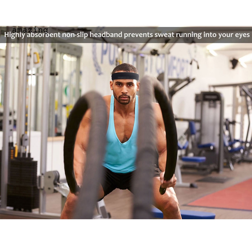 Băng Đô Thể Thao Co Giãn Thấm Hút Mồ Hôi