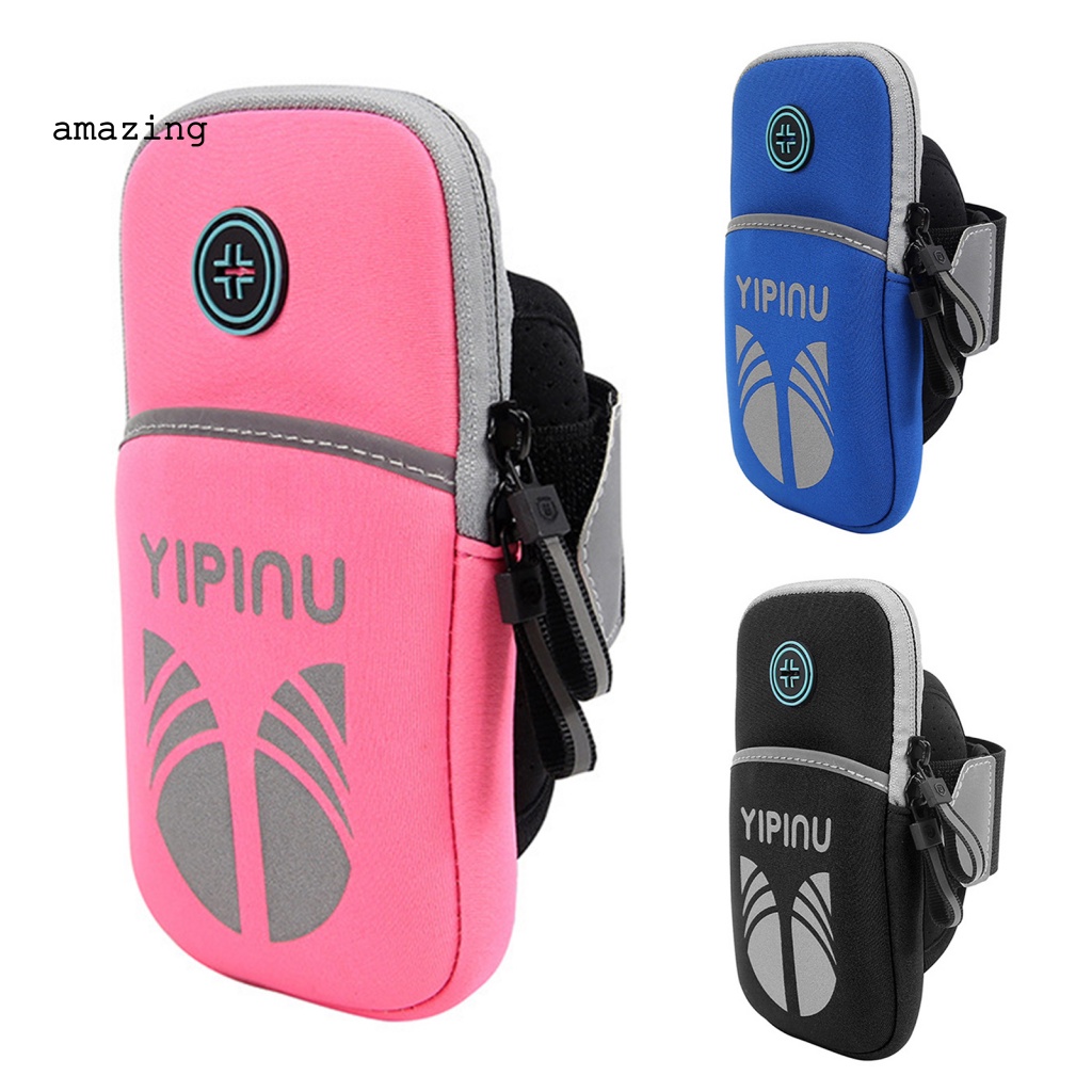 Giá Đỡ Điện Thoại Đeo Cánh Tay Nhỏ Gọn Thiết Kế Phản Quang Dành Cho Tập Gym / Thể Hình