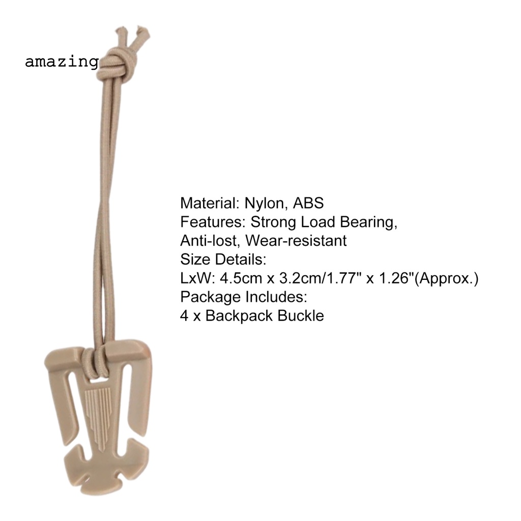 Set 4 Khóa Kẹp Túi Xách Chịu Lực Mạnh Chống Rách Tiện Dụng