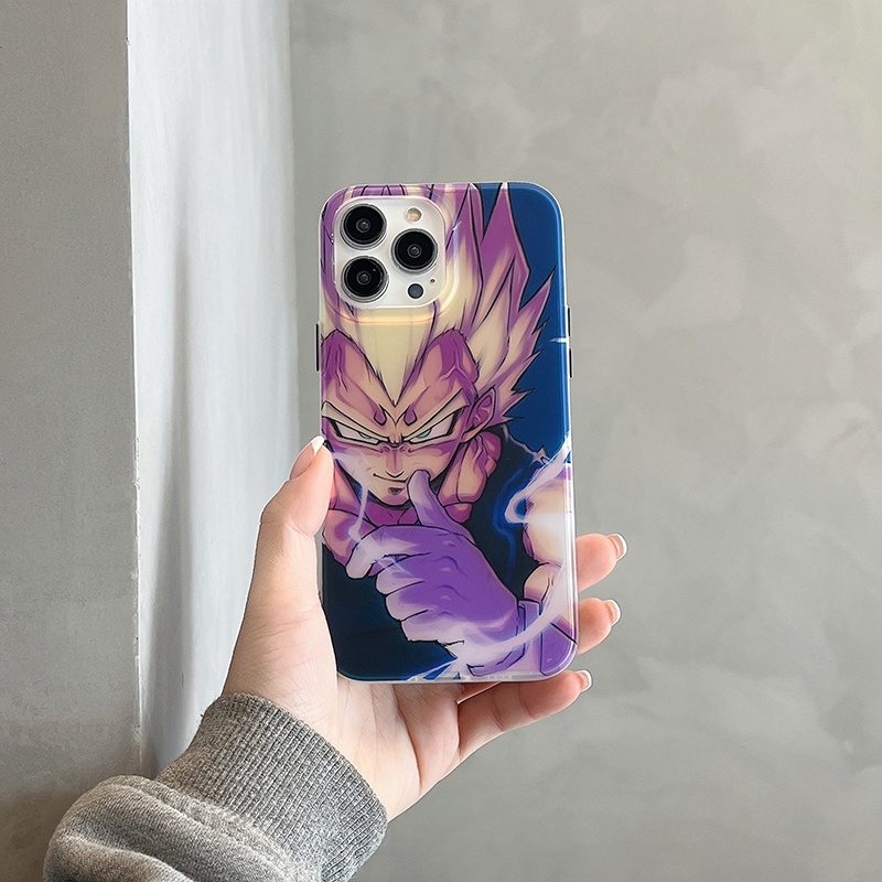 Ốp Điện Thoại Hai Mặt laser In Hình dragon ball Hợp Thời Trang Bảo Vệ Cho iPhone 11 14 12 13 Pro Max