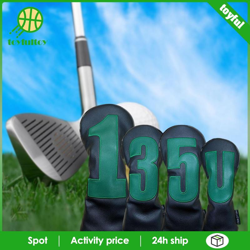 Set 4 Vỏ Bọc Đầu Gậy Đánh Golf Cho Nam Nữ