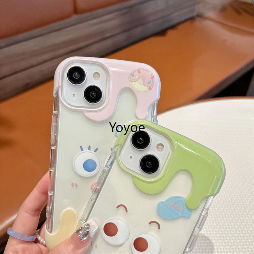 Ốp Điện Thoại Trong Suốt Chống Sốc Họa Tiết Hoạt Hình Cho iPhone 14 13 12 11 Pro Max X Xs XR Max 14 Plus