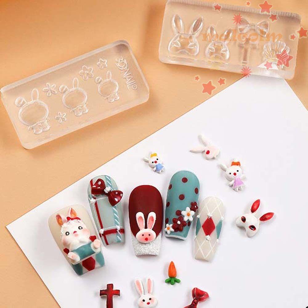 Khuôn Trang Trí Móng Tay Hình Nơ Hoạt Hình Xinh Xắn