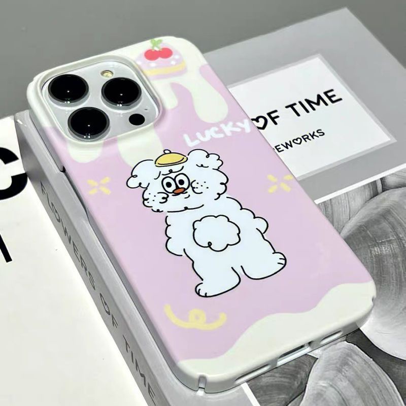 Ốp Điện Thoại Cứng Họa Tiết Gấu / Kem Dễ Thương Cho Iphone13plus 12Max 8x 1114Pro