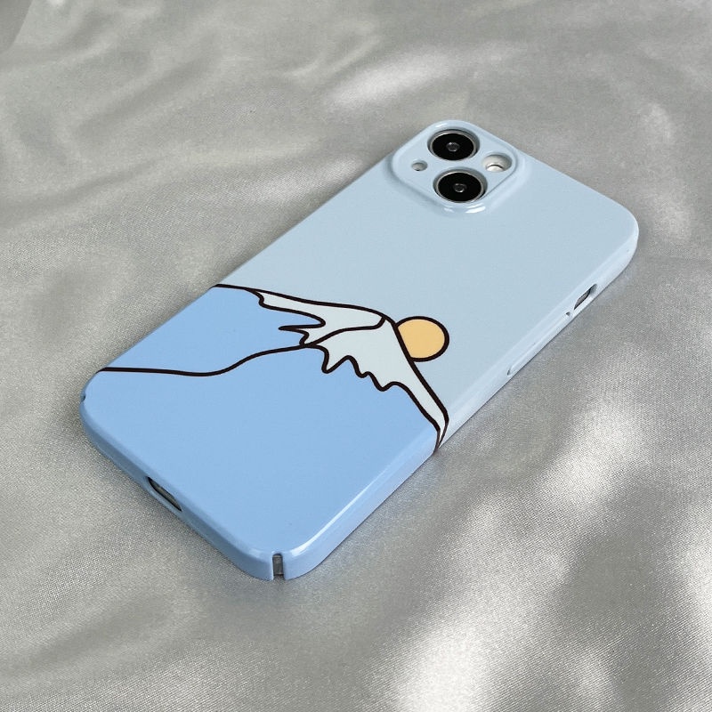 Ốp Điện Thoại Cứng In Hình Núi Tuyết Cho iPhone1214pro7 / xr xs8 / 11 13