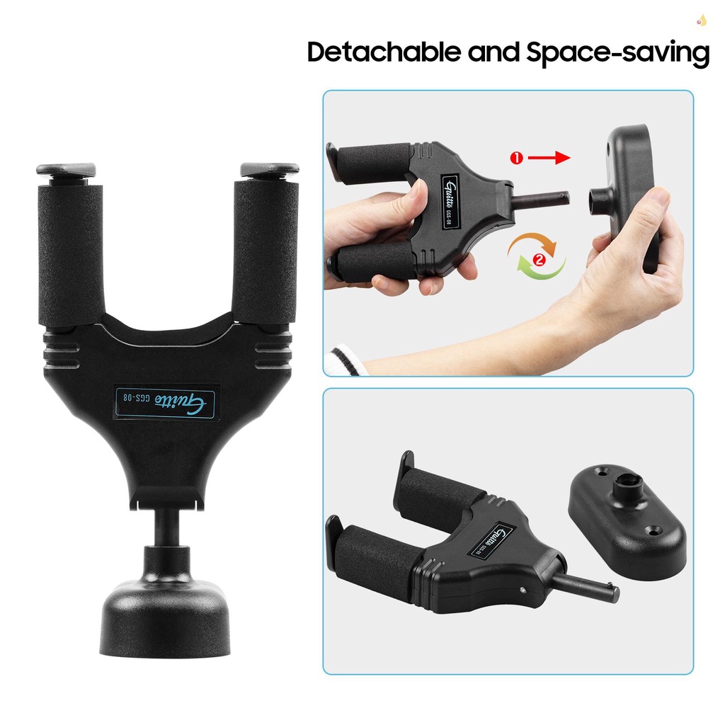 Giá Đỡ Đàn Guitar Guitto GGS-08 Gắn Tường Tự Khóa Có Thể Tháo Rời Tiện Dụng