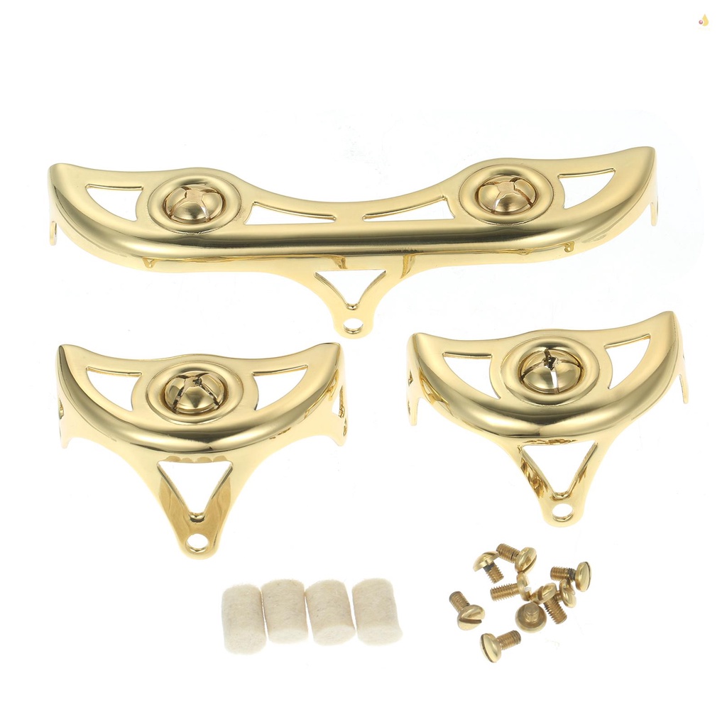 Bộ 3 Món Bảo Vệ Chìa Khóa Kèn Alto Sax Saxophone Bằng Đồng Thau Kèm Ốc Vít